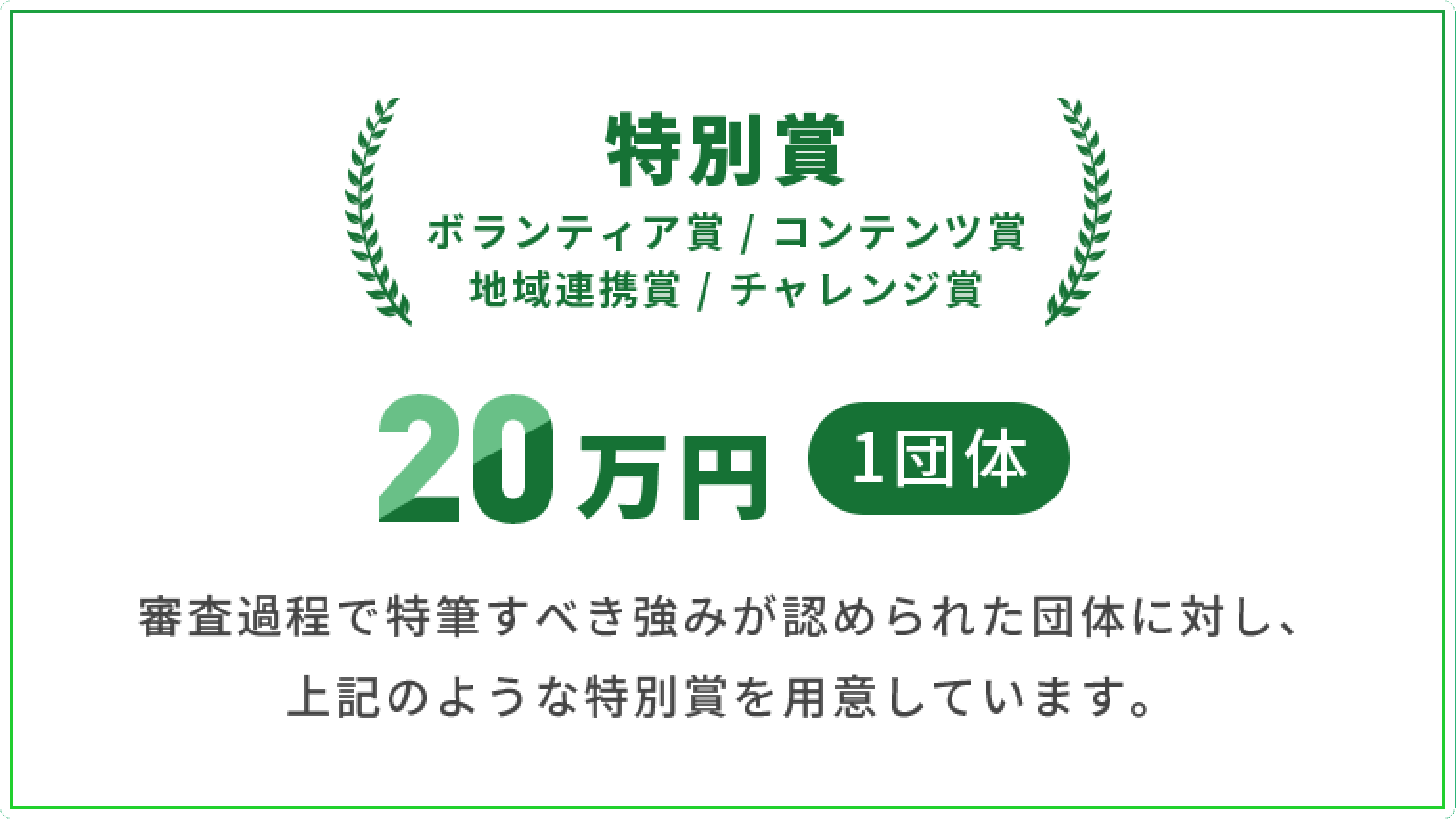 特別賞20万円